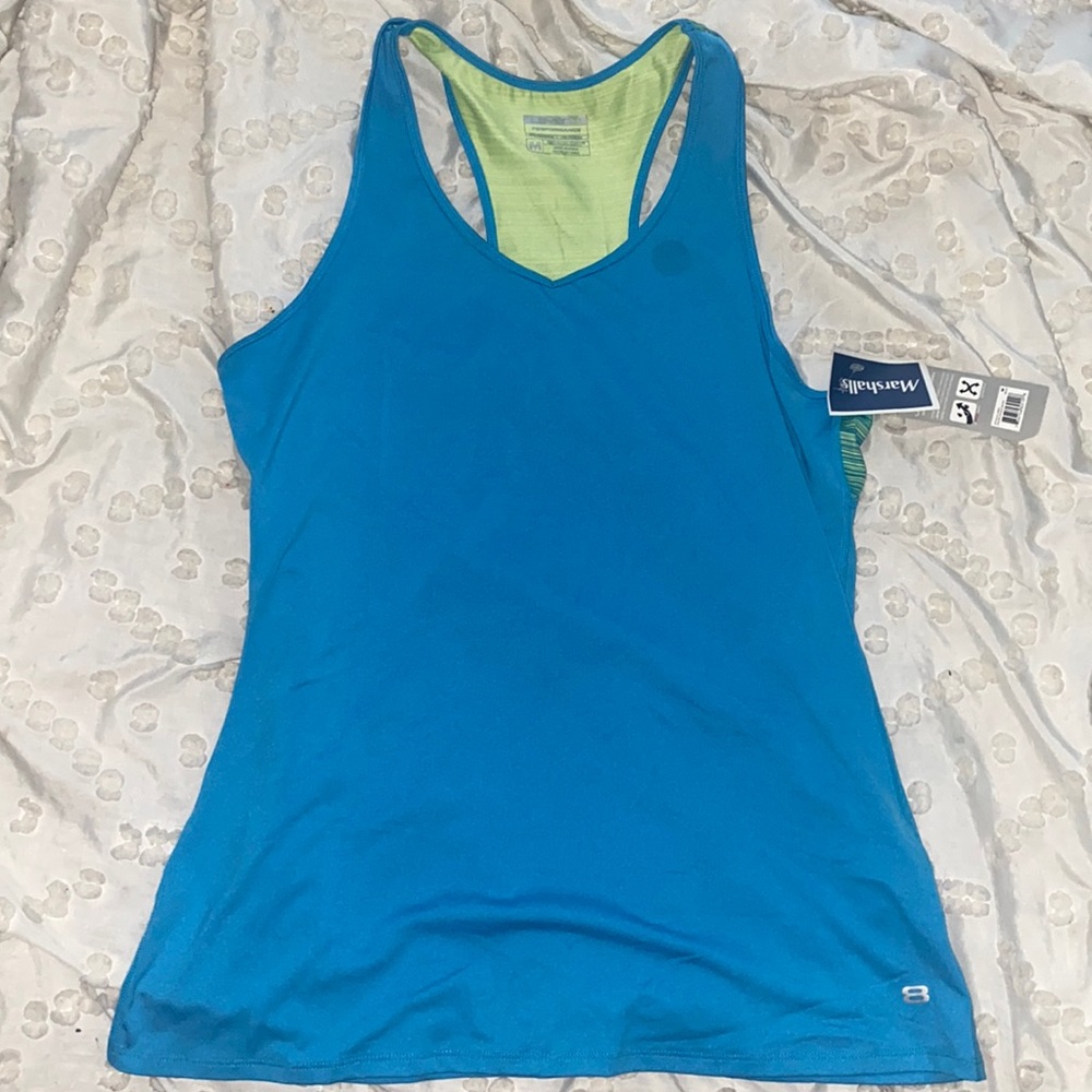 blue and green tank top size m from Marshall’s